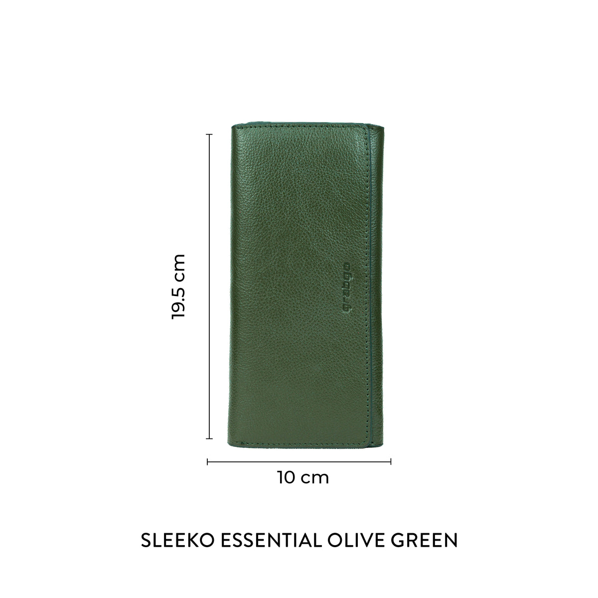 Sleeko Essential Olive Green Bi-Fold Long Wallet