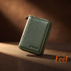 Sleeko ZipX Sage Green Zip-Around Wallet