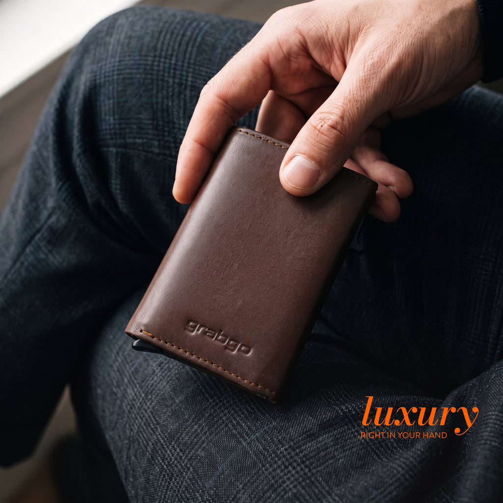 Sleeko Edge Brown  Smart Wallet