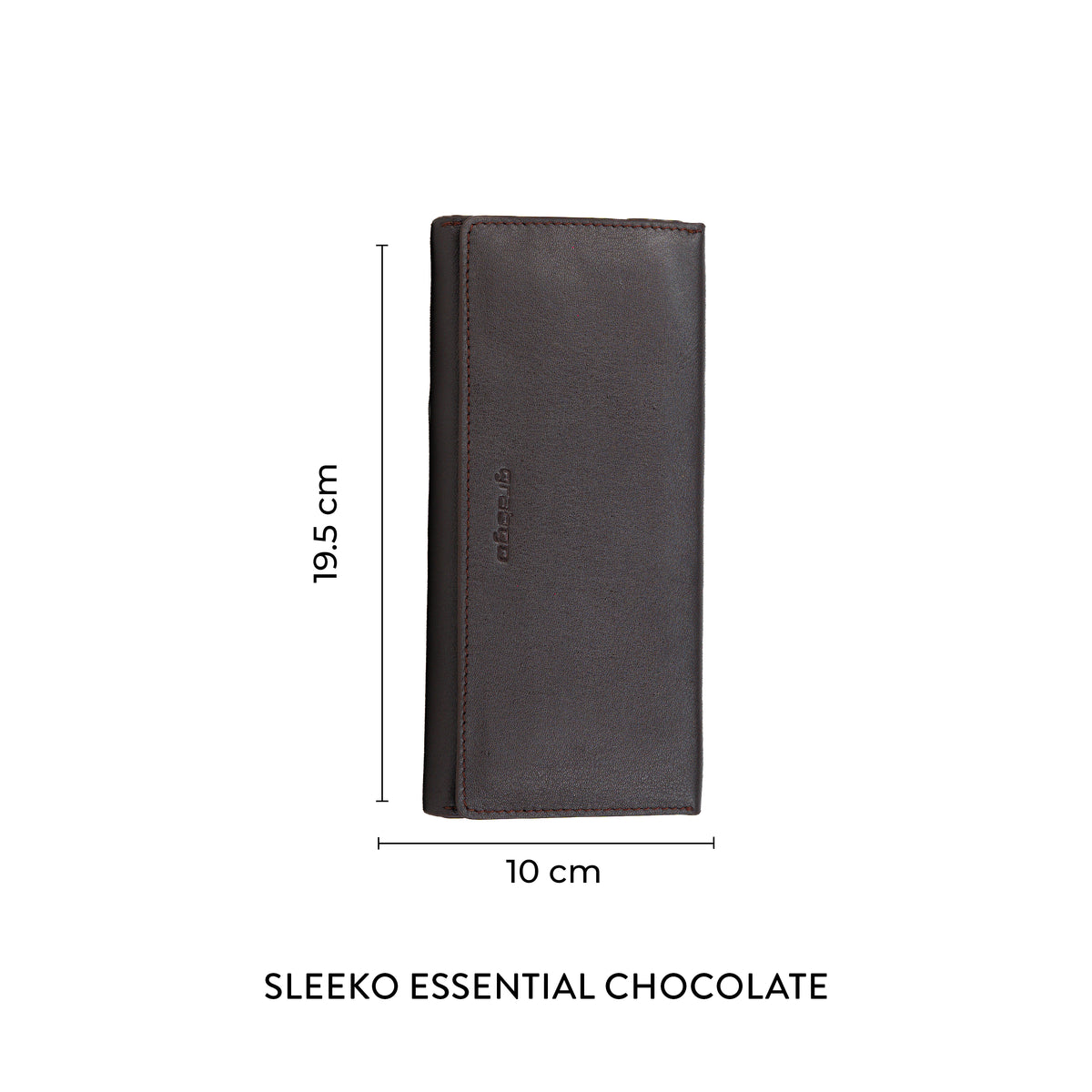Sleeko Essential Chocolate Bi-Fold Long Wallet